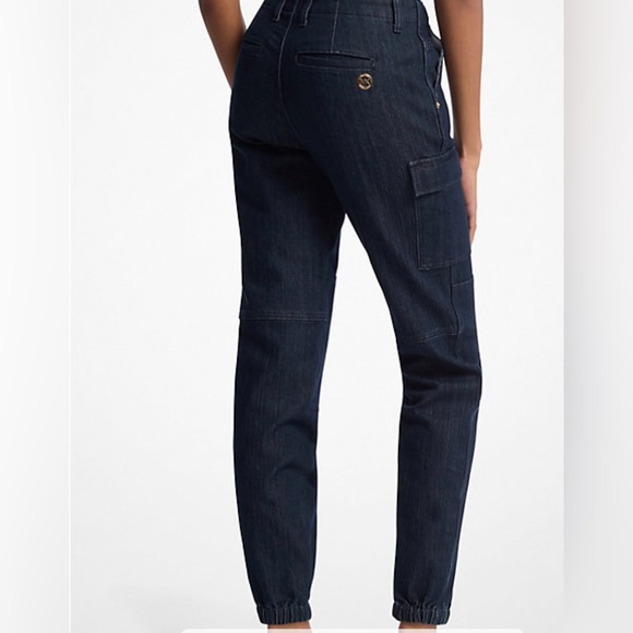 Michael Kors Navy Cargo Jeans - Picture 2 of 3